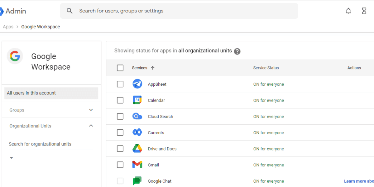 An image showcasing the Google Workspace Admin Console, an essential tool for managing your workspace with Google Workspace