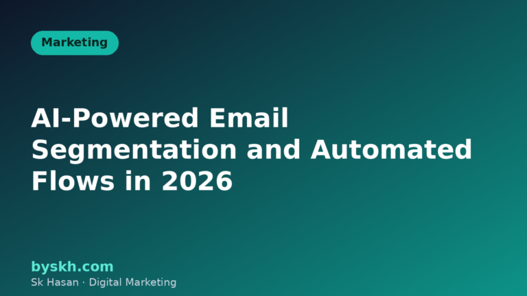 AI email segmentation and automated flows illustration