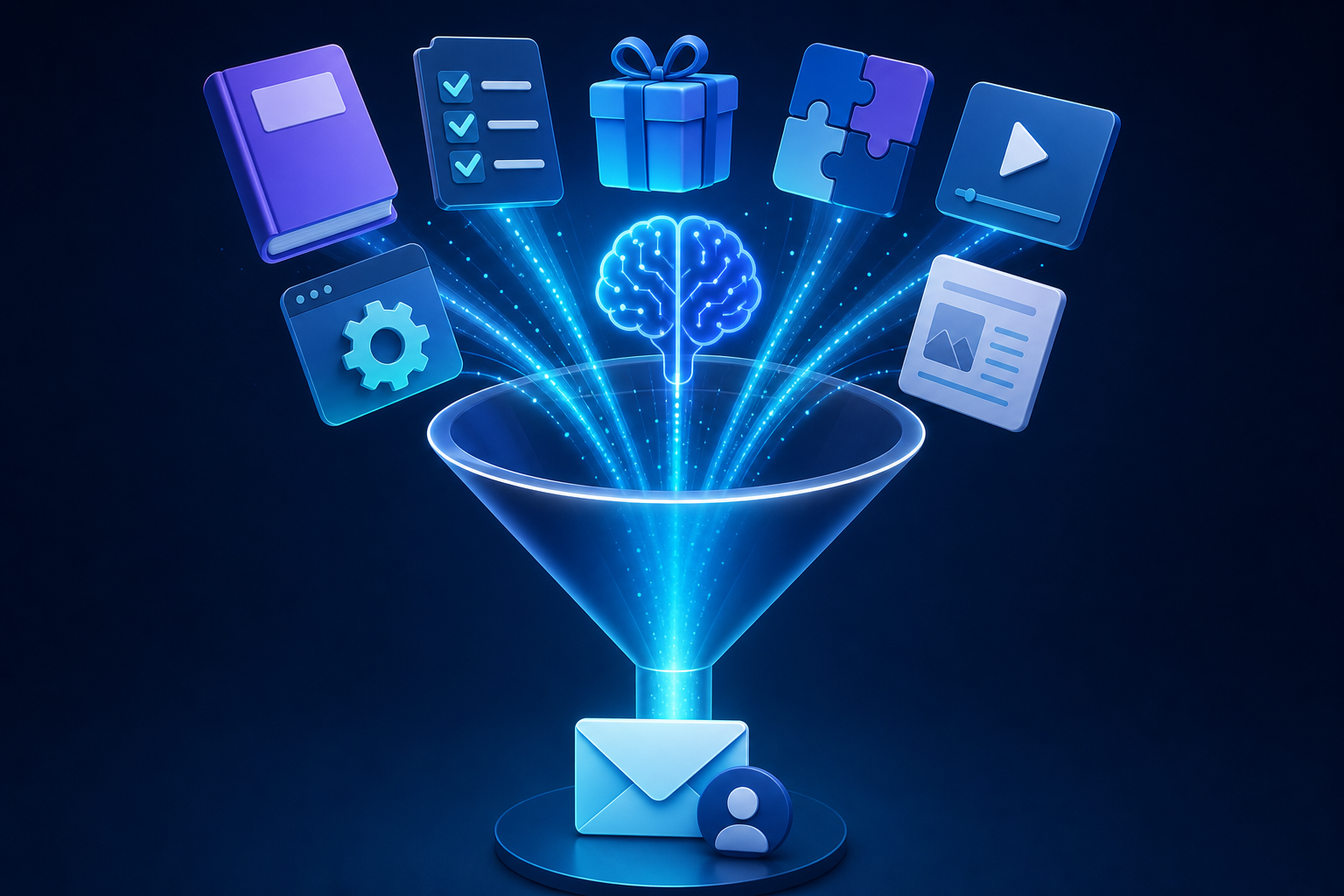 How to Grow Your Email List with AI Lead Magnets in 2026 - Lead Magnets: The Engine of List Growth - AI generated illustration