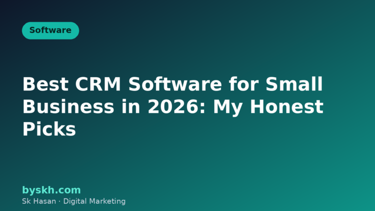 Illustration of CRM software dashboard for small business