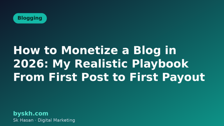 Illustration of blog monetization strategies