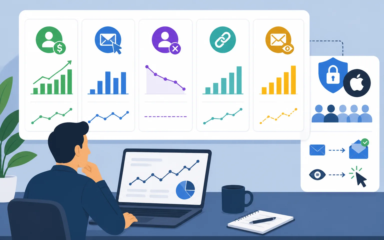 The Metrics I Actually Watch - illustration from Affiliate Email Marketing: How I Turn Subscribers Into Steady Affiliate Inco