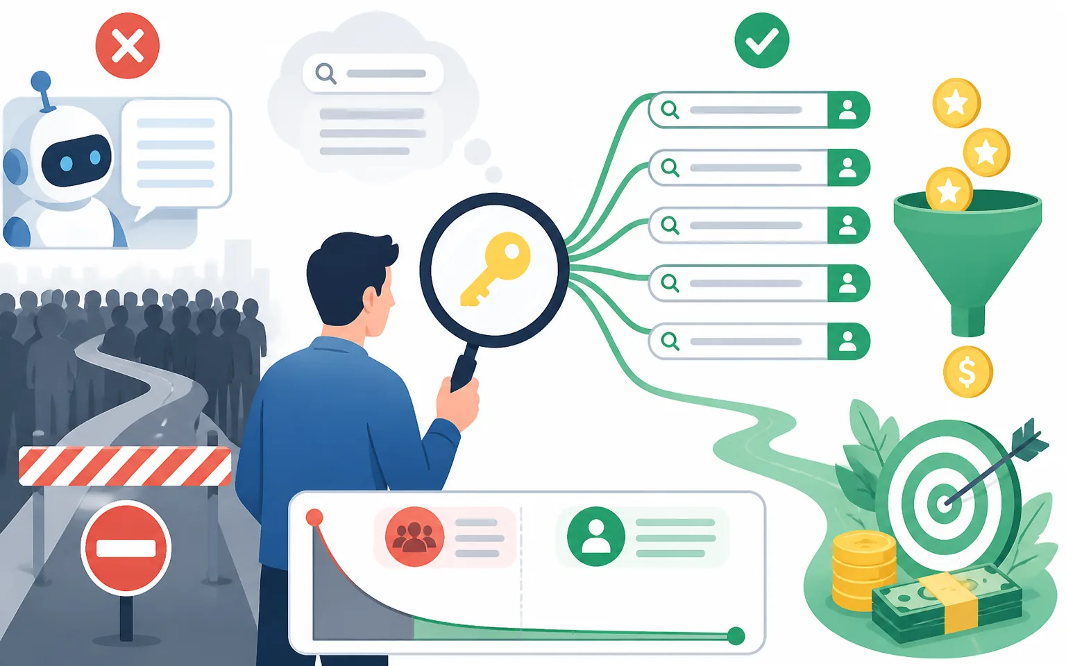 Step One: Rebuild Keyword Strategy Around Money Intent - illustration from Affiliate SEO in 2026: How I Rank and Earn When AI
