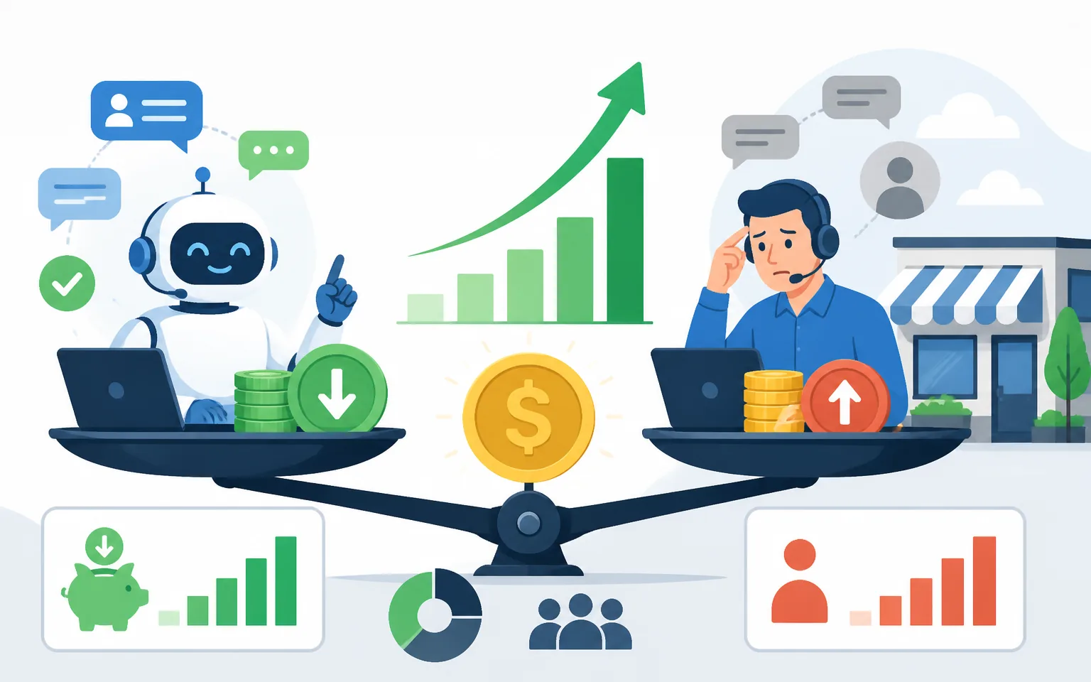 The Money Question: Does Agentic AI Actually Pay Off? - illustration from AI Agents for Small Business: 2026 Guide