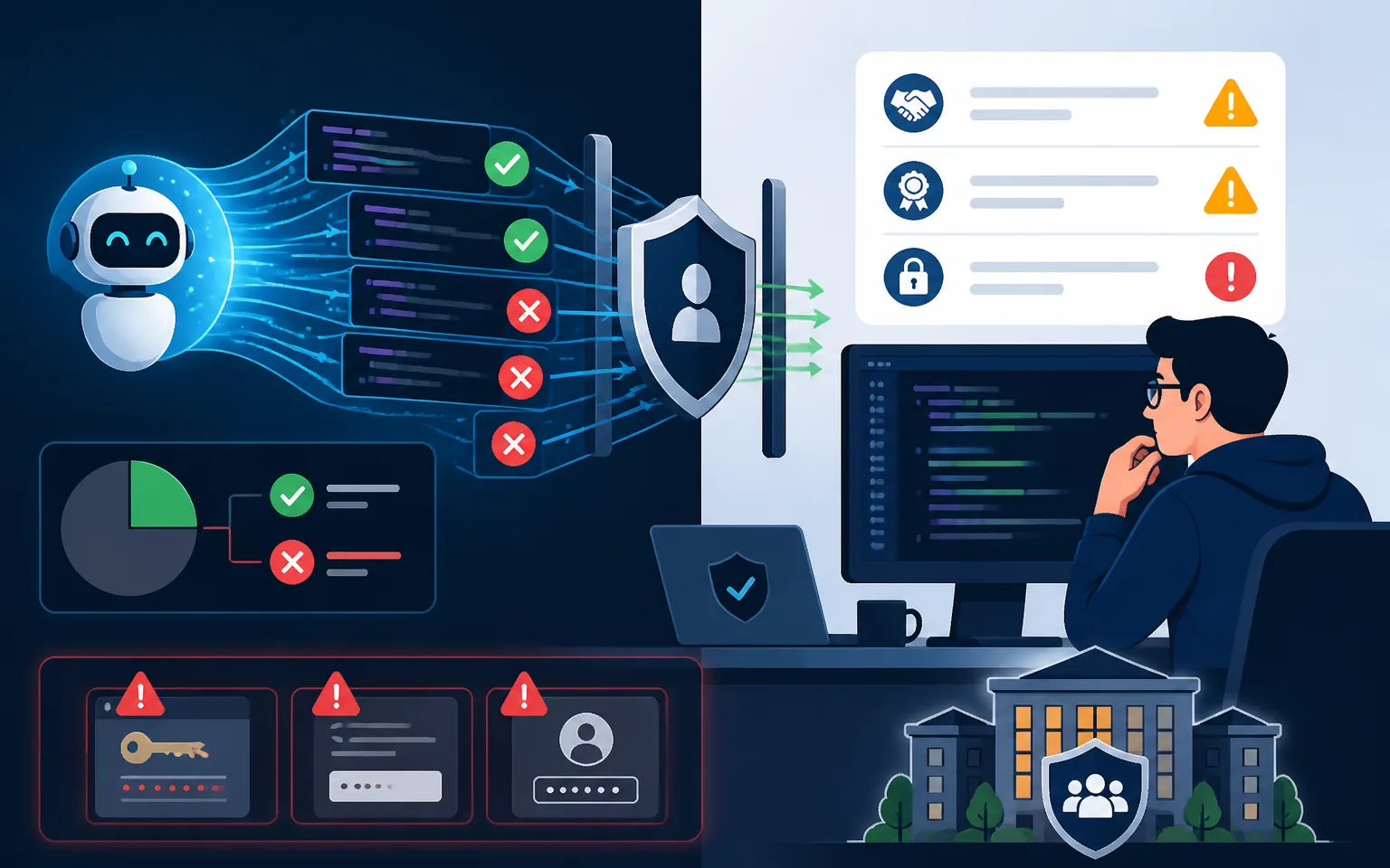 The Honest Downsides: Trust, Quality, and Security - illustration from AI Coding Assistants: A Practical 2026 Guide