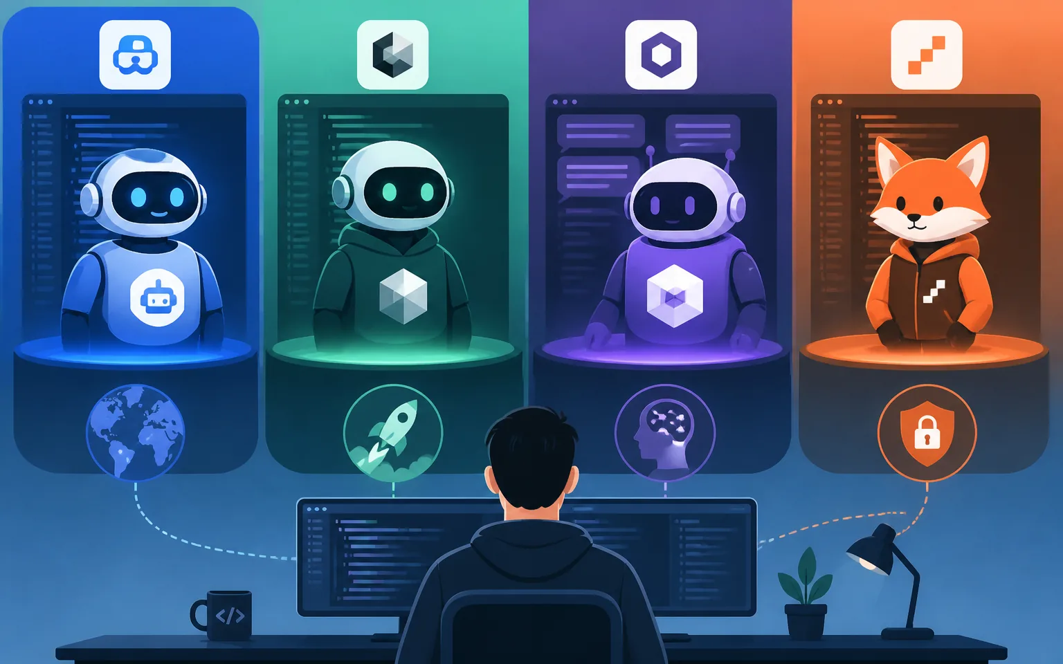 The Major AI Coding Assistants in 2026 - illustration from AI Coding Assistants: A Practical 2026 Guide