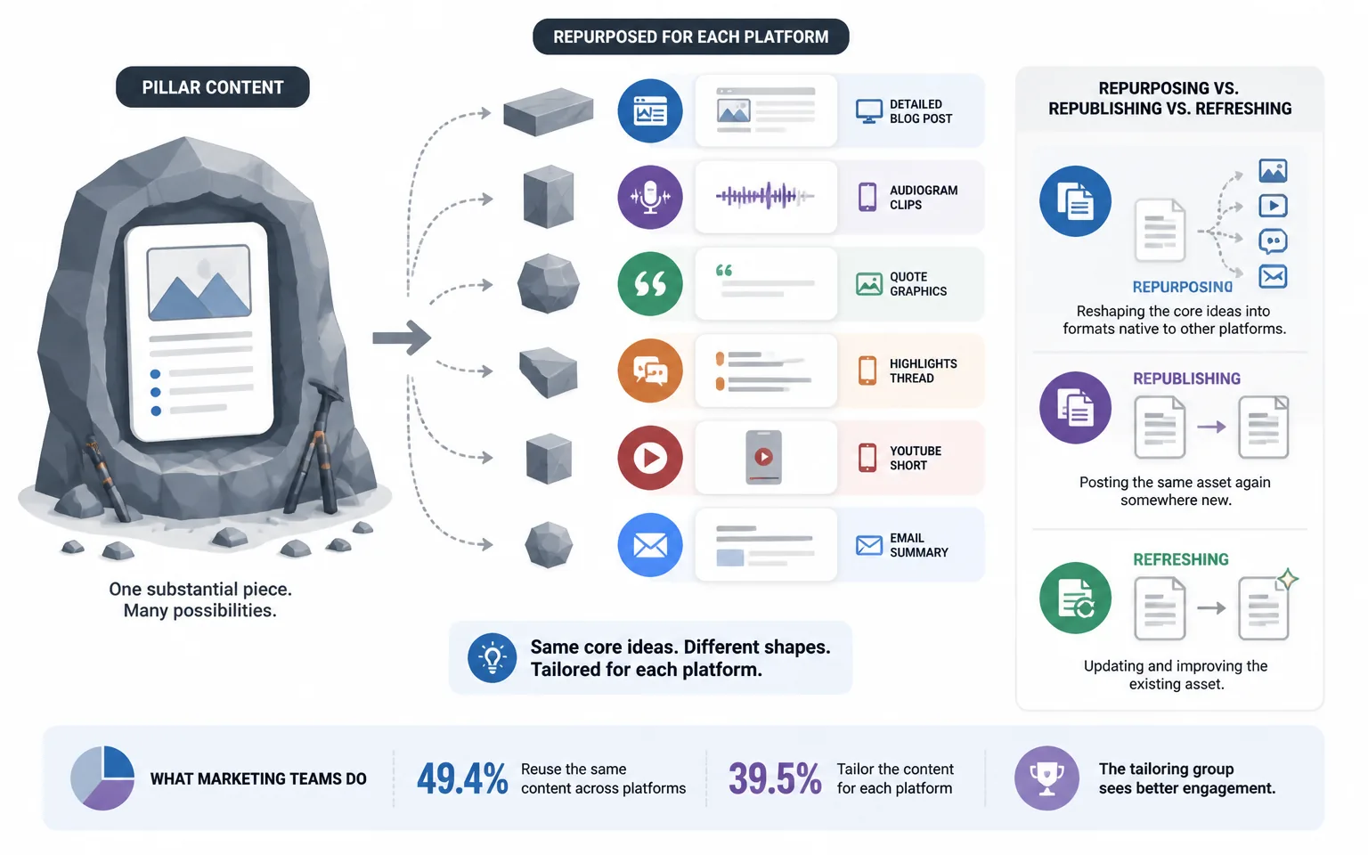 What Content Repurposing Actually Means in 2026 - illustration from AI Content Repurposing Workflow (2026 Guide)