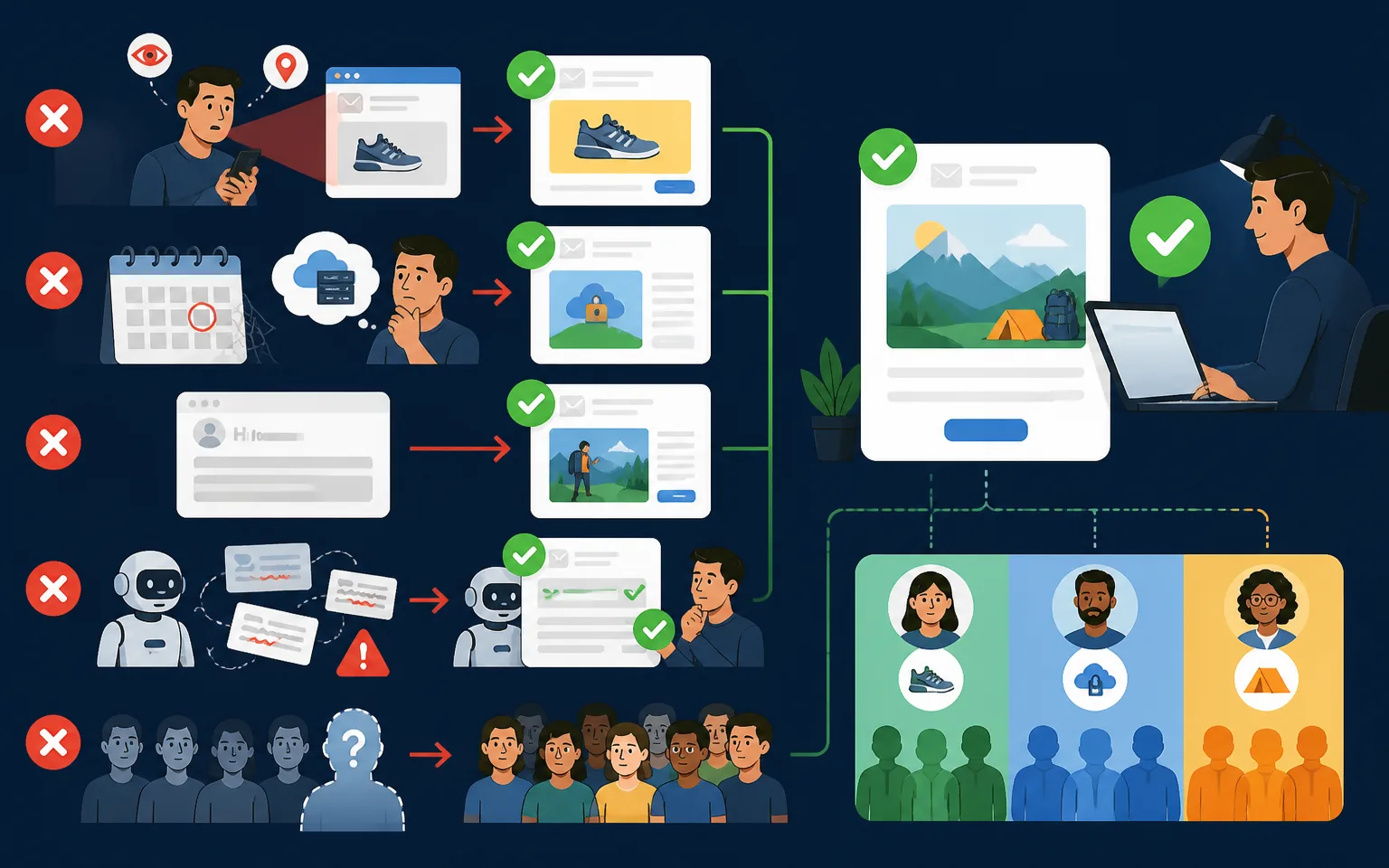 Mistakes That Quietly Kill Personalized Campaigns - illustration from AI Email Personalization: How I Send Emails That Feel O