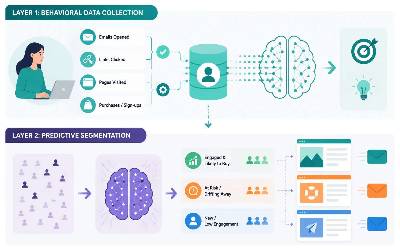 The Five Layers of AI Personalization I Actually Use - illustration from AI Email Personalization: How I Send Emails That Fee