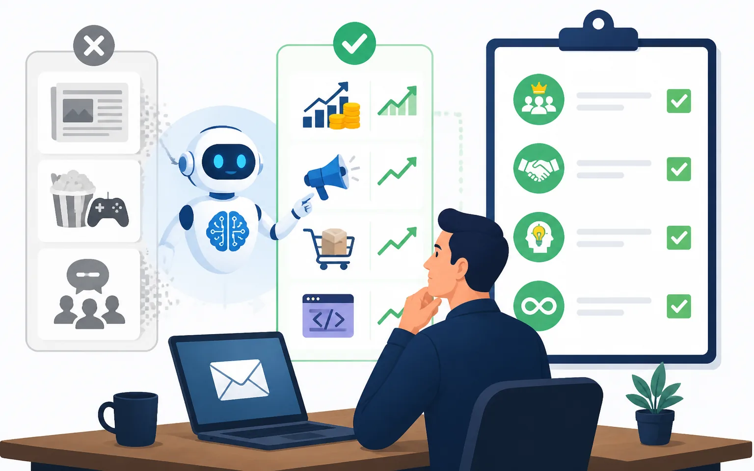 Step One: Pick a Niche the AI Era Rewards - illustration from How I Use AI to Build and Monetize a Profitable Email Newslette