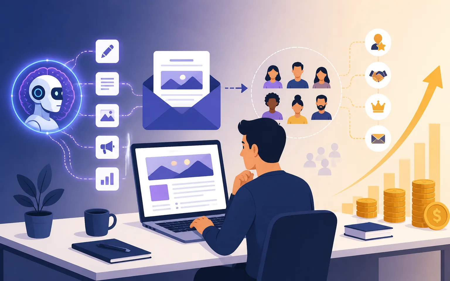 Why I Bet on an AI-Powered Newsletter This Year - illustration from How I Use AI to Build and Monetize a Profitable Email New
