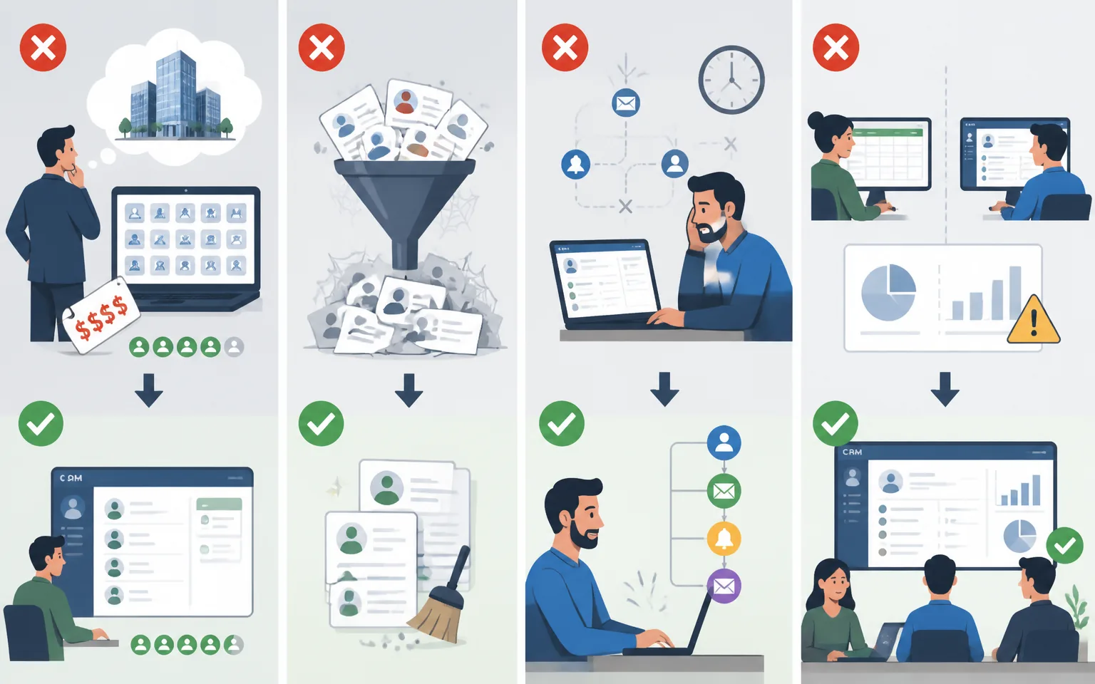 Common CRM Mistakes I See Small Businesses Make - illustration from Best CRM Software for Small Business in 2026: My Honest P