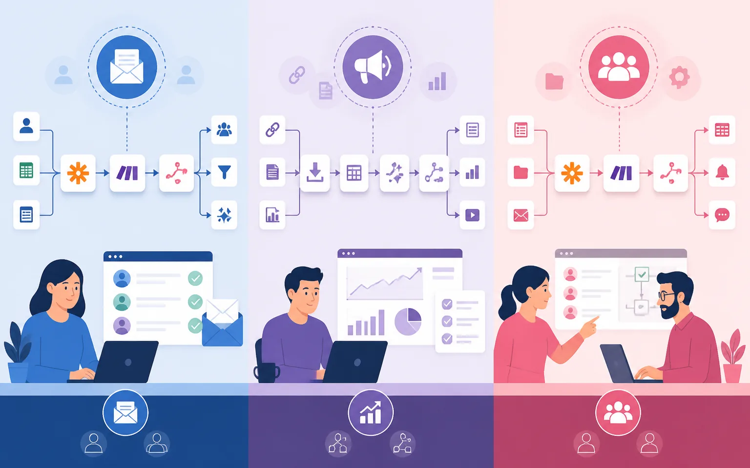 Real-World Use Cases: Which Tool for Which Job? - illustration from Best Workflow Automation Software in 2026: Zapier vs Make