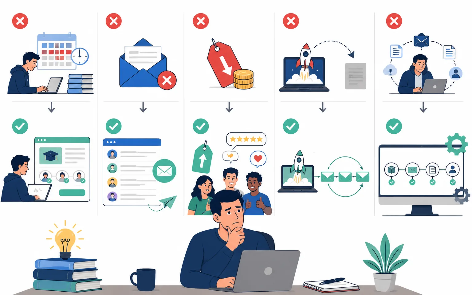 Mistakes I Made So You Don't Have To - illustration from How to Create and Sell Digital Products in 2026: My Step-by-Step Pla