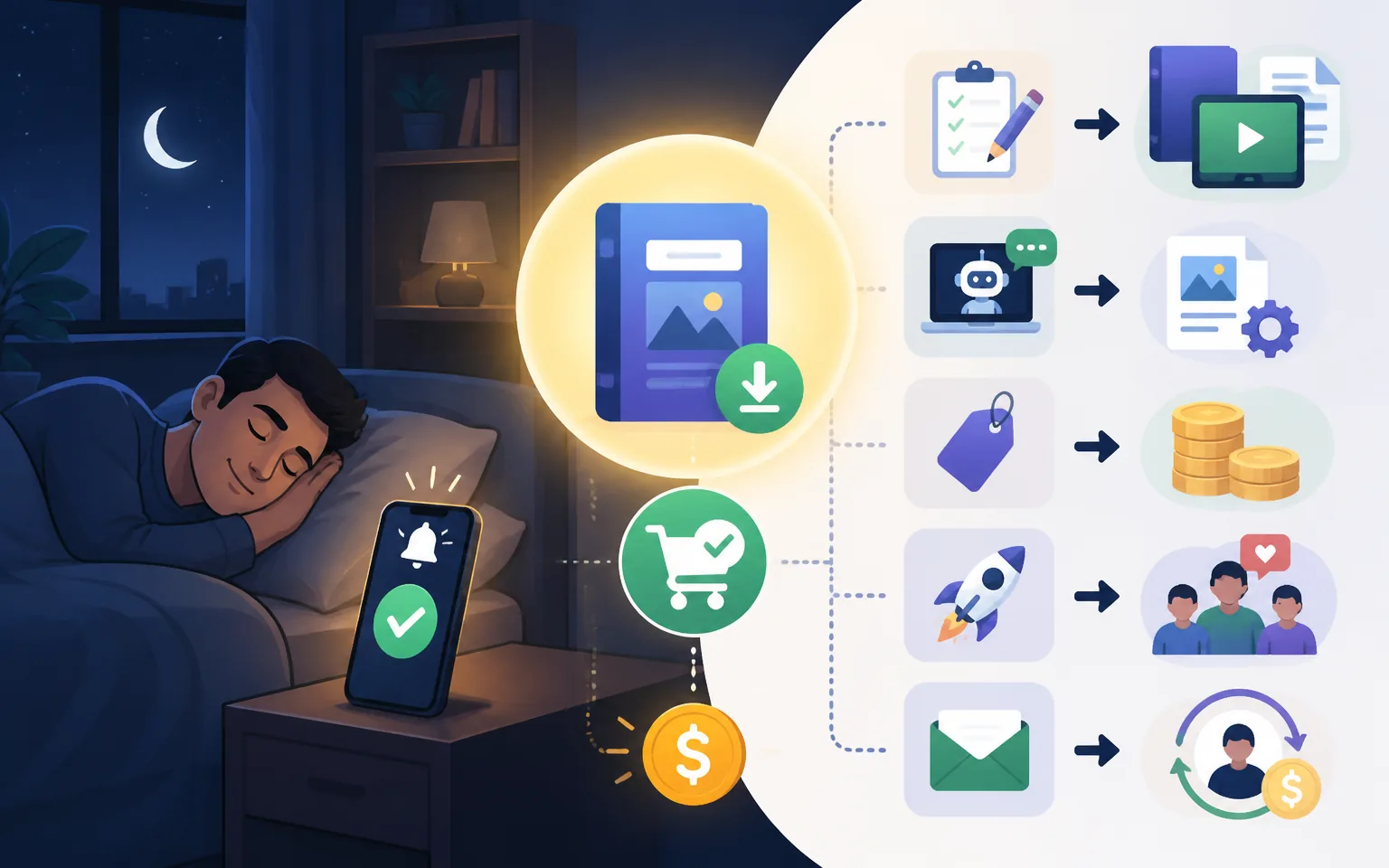 Why Digital Products Are My Favorite Business Model Right Now - illustration from How to Create and Sell Digital Products in