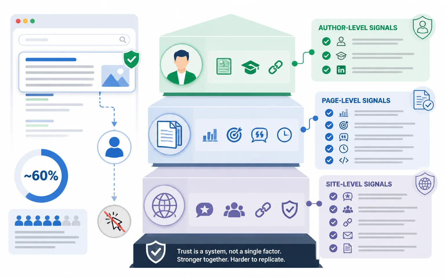 The Trust Signals Google Actually Measures - illustration from E-E-A-T for SEO: How to Build Trust Signals That Win Rankings 