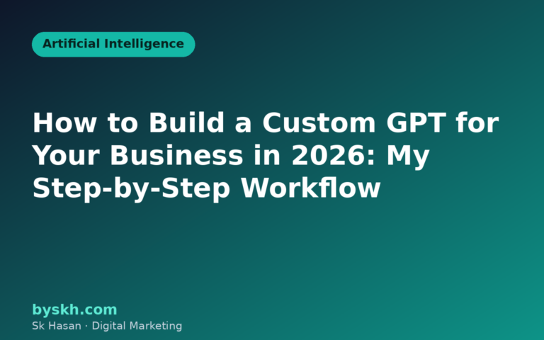 Flat illustration of building a custom GPT assistant for a business