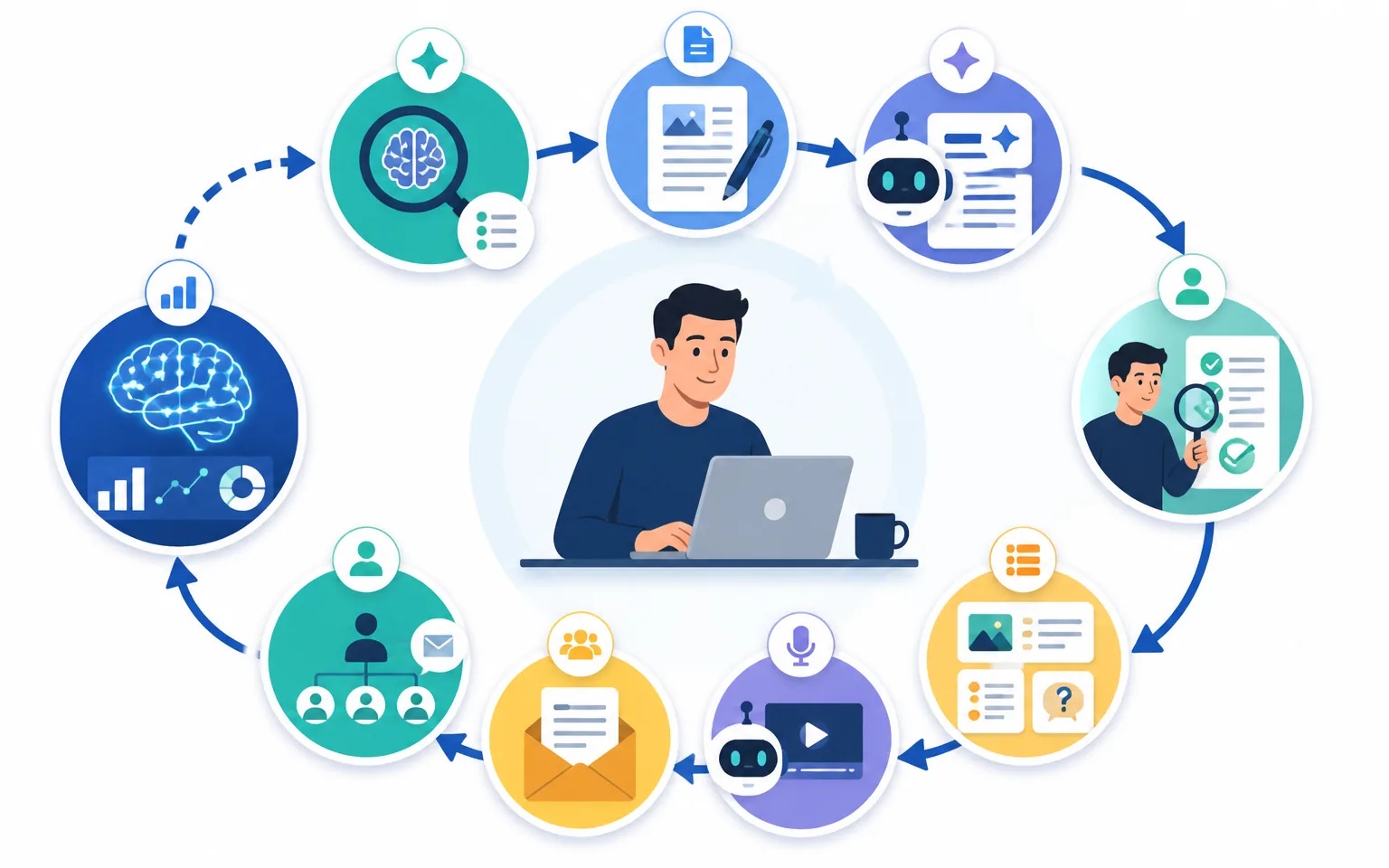 My Recommended 2026 AI Affiliate Workflow, Start to Finish - illustration from How to Scale Affiliate Marketing With AI