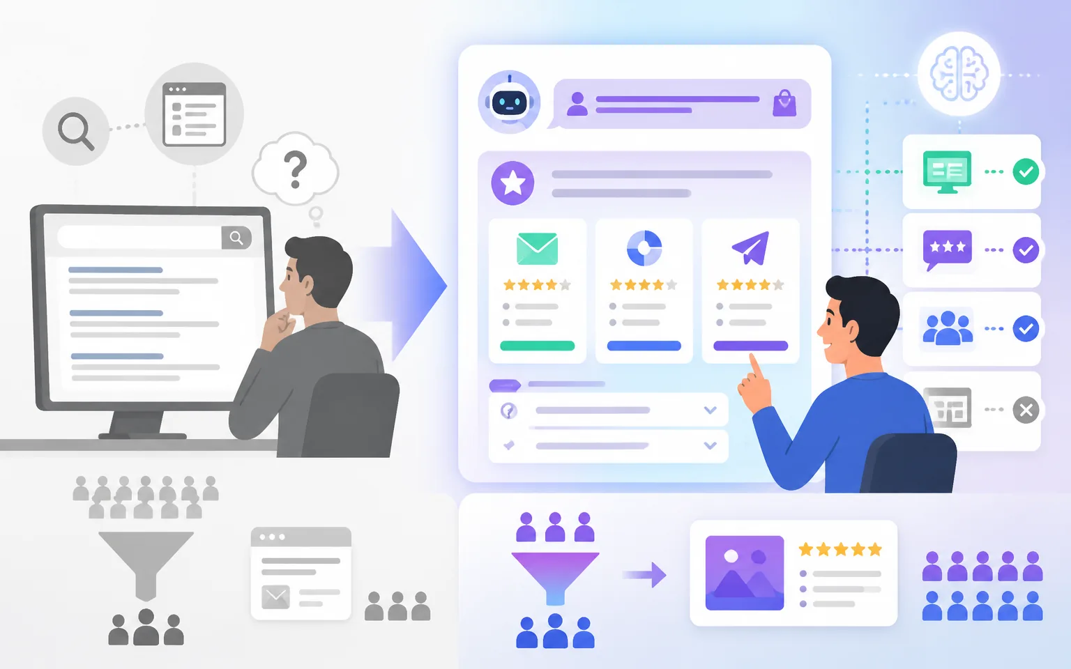The Discovery Shift: Why AI Search Changes Affiliate Strategy - illustration from How to Scale Affiliate Marketing With AI