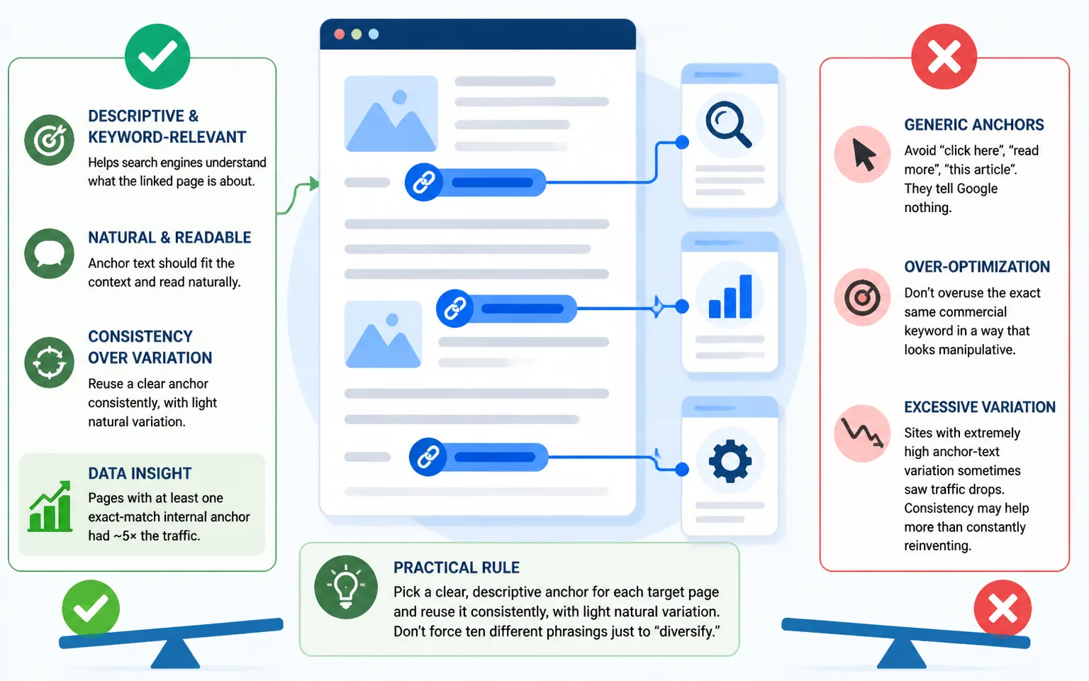 Internal Linking Anchor Text Best Practices - illustration from Internal Linking for SEO: Complete Strategy
