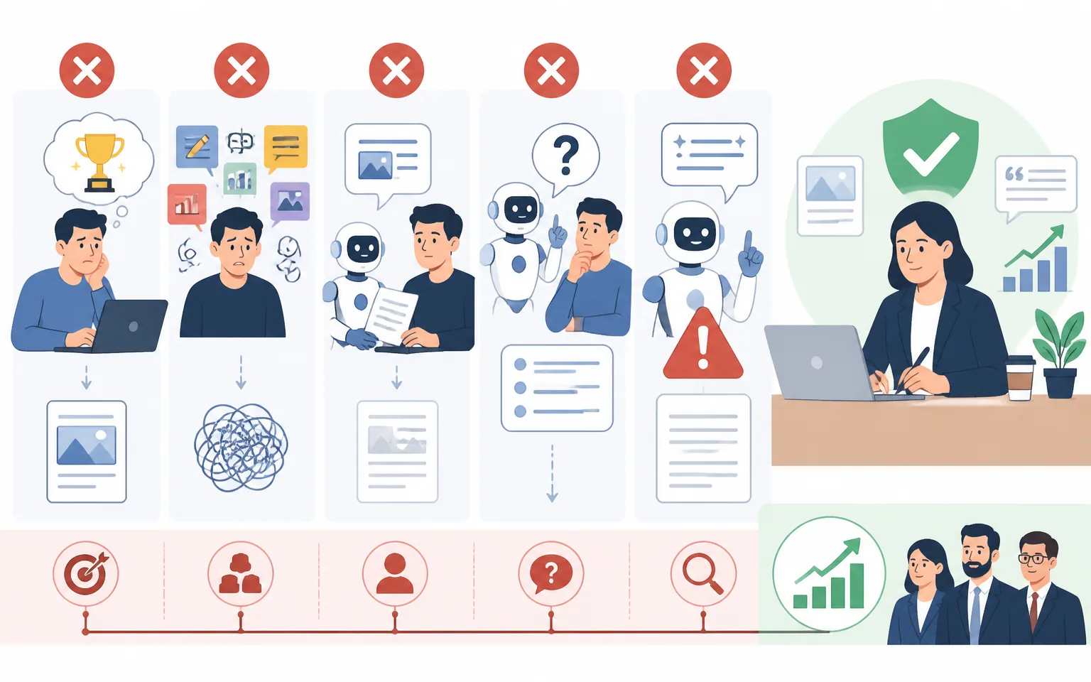 Common Prompt Engineering Mistakes to Avoid - illustration from Prompt Engineering for Marketers: How I Write AI Prompts That