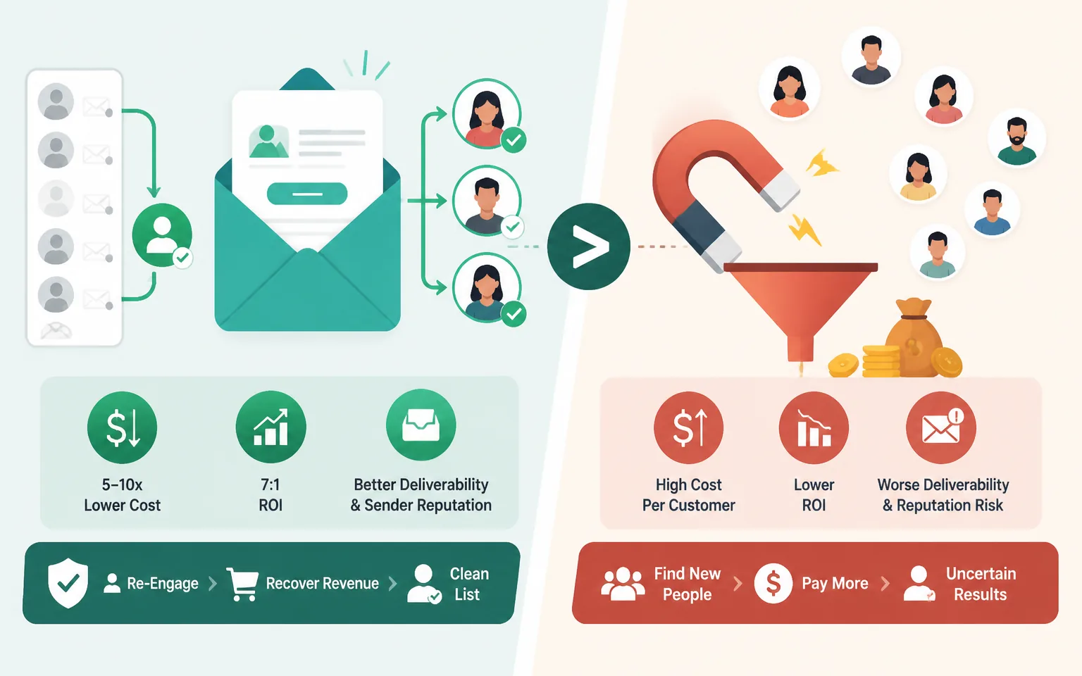 What a Win-Back Email Campaign Actually Is (And Why It Beats Acquisition) - illustration from Win-Back Email Campaigns: How I