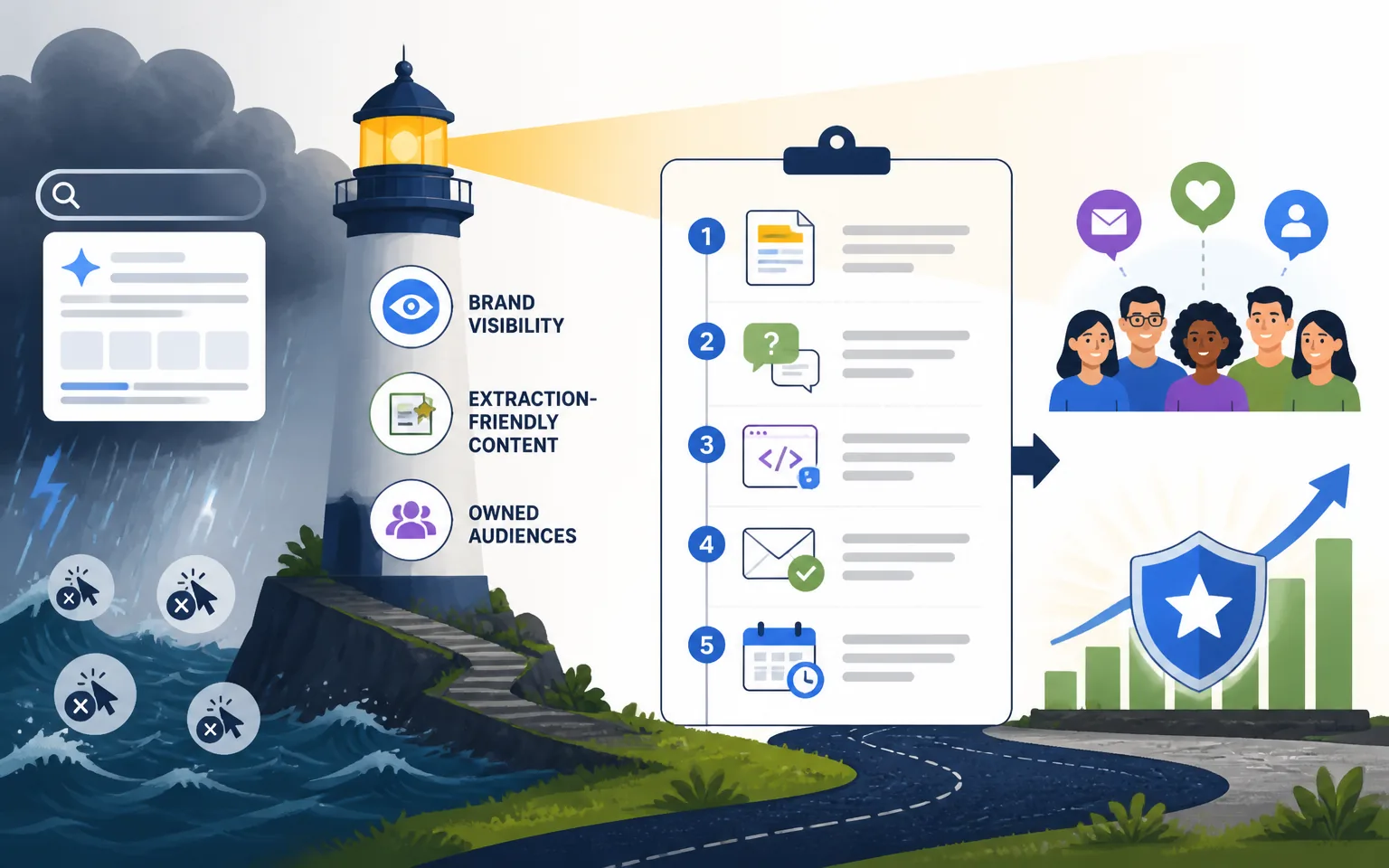 My Bottom Line - illustration from Zero-Click Search Survival Guide: How I Keep Winning Traffic When Google Answers Everythin